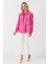 Uzun Kol Nakışlı Örme Bluz 951 - Pembe 2