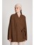 Bellamy Bağlamalı Keten Kimono Kahve 4