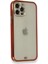 Iphone 12 Pro Kılıf Liva Taşlı Silikon - Kırmızı Bstmy 2