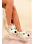 Unisex Köpek Figürlü Peluş Panduf Ev Pandufu Ev Botu 2