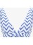 Biana Navy Deep V Kesim Zigzag Desenli Bikini Üstü 5