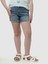 Kız Çocuk Mavi Mid Rise Midi Denim Şort 1