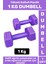 Premium Yüksek Kaliteli Plastik Egzersiz Pilates Isınma Ev Hafif Ağırlık Antrenman 2 x 1 kg Dambıl 1