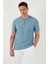 Pamuklu Regular Fit Yarım Fermuarlı Kolej Yaka 3'lü Paket T Shirt Erkek T Shirt 5902653S3 2