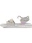 Gümüş Simli Cırtlı Ortopedik Kız Çocuk Sandalet 25T105 F 2