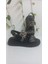 2523 Siyah Leopar Deri Sandalet 1