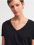 Kadın Pamuklu V Yaka Basic T-Shirt - 3470 4