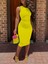 Kadın Bodycon Midi Boy Dalgıç Elbise 1