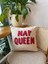 Nap Queen Punch Işemeli Pamuklu Beyaz Kırlent Yastık Kılıfı - 43*43CM - Punch Yastık Kılıfı 1