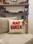 Nap Queen Punch Işemeli Pamuklu Beyaz Kırlent Yastık Kılıfı - 43*43CM - Punch Yastık Kılıfı 2