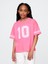 Kız Çocuk Pembe Varsity Jersey T-Shirt 1