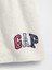 Kadın Açık Gri Gap Logo Fransız Havlu Kumaş Şort 3