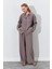 Kadın Vizon Oversize Gömlek 4