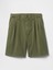 Erkek Yeşil Pileli Khaki Şort 2
