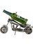 Gılde Şişe Tutucu Motosiklet Metal Gümüş Renkli L.15 cm W.36 cm H.25 cm 1