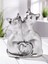 Gılde 2'li Şekil Kedi Porselen Gümüş Renkli L.9 cm W.16 cm H.20 cm 2