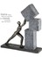 Gılde Heykel Insan Motifi Sentetik Reçine Gri Bronz Renkli L.7 cm W.28 cm H.31 cm 2