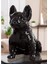 Gılde Figür Köpek Bulldog Kristal Cam Siyah L.24 cm W.40 cm H.38 cm 5