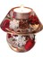 Dreamlight Tealight Mumluk Mini Kar Tanesi Motifli Cam Şeffaf Kırmızı L.10 cm W.10 cm Y.10 cm 1