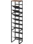 Tower 8 Katlı Ahşap Üst Şişe Rafı Siyah Renk 88,5 cm 1