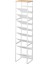 Tower 8 Katlı Ahşap Üst Şişe Rafı Beyaz Renk 88,5 cm 1