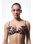 Clove Lol Up Leopar Desenli Push Up Balenli Bralet Bikini Üstü 1