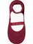 Frill Cross Bordo Babet Çorabı 2