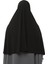 Hazır Türban Peçeli Pratik Eşarp Tesettür Nikaplı Hijab - Namaz Örtüsü Sufle (3Xl) - Siyah 5