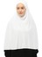 Hazır Türban Peçeli Pratik Eşarp Tesettür Nikaplı Hijab - Namaz Örtüsü Sufle (3Xl) - Beyaz 1