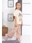 Ispanyol Paça Tayt Pantolon Tavşan Toka Baskılı Oversize Tshirt Kız Çocuk Alt Üst Takım 3
