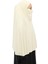 Hazır Türban Peçeli Pratik Eşarp Tesettür Nikaplı Hijab - Namaz Örtüsü Sufle (3Xl) - Krem 4