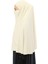 Hazır Türban Peçeli Pratik Eşarp Tesettür Nikaplı Hijab - Namaz Örtüsü Sufle (3Xl) - Krem 5