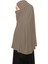 Hazır Türban Peçeli Pratik Eşarp Tesettür Nikaplı Hijab - Namaz Örtüsü Sufle (3Xl) - Koyu Vizon 5