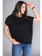 Büyük Beden Sırt Çapraz Kısa Kol Bluz 2