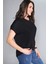 Büyük Beden Sırt Çapraz Kısa Kol Bluz 3