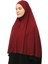 Hazır Türban Peçeli Pratik Eşarp Tesettür Nikaplı Hijab - Namaz Örtüsü Sufle (3Xl) - Bordo 3