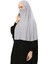 Hazır Türban Peçeli Pratik Eşarp Tesettür Nikaplı Hijab - Namaz Örtüsü Sufle (3Xl) - Gri 3