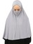 Hazır Türban Peçeli Pratik Eşarp Tesettür Nikaplı Hijab - Namaz Örtüsü Sufle (3Xl) - Gri 7
