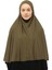 Hazır Türban Peçeli Pratik Eşarp Tesettür Nikaplı Hijab - Namaz Örtüsü Sufle (3Xl) - Haki 1