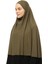 Hazır Türban Peçeli Pratik Eşarp Tesettür Nikaplı Hijab - Namaz Örtüsü Sufle (3Xl) - Haki 3