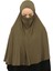 Hazır Türban Peçeli Pratik Eşarp Tesettür Nikaplı Hijab - Namaz Örtüsü Sufle (3Xl) - Haki 7