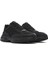 Erkek Siyah Bağcıklı Kalın Tabanlı Kumaş Sneaker 25SFD69416F 3