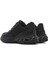 Erkek Siyah Bağcıklı Kalın Tabanlı Kumaş Sneaker 25SFD69416F 5