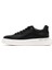 Erkek Siyah Bağcıklı Kalın Tabanlı Deri Sneaker 25SFD676818 2