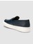 %100 Hakiki Deri Lacivert Bantlı Erkek Loafer 5