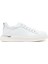 Erkek Beyaz Bağcıklı Kalın Tabanlı Deri Sneaker 25SFD676818 1