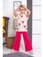 Ispanyol Paça Tayt Pantolon Kalp Baskılı Oversize Tshirt Kız Çocuk Alt Üst Takım 1