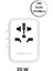 20W 1-World 5-Port Ac Seyahat Piriz Dönüştürücü Charger (Beyaz) 3