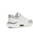 Erkek Beyaz Gri Bağcıklı Kalın Tabanlı Deri Sneaker 5