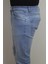 Fistan Store Erkek Buz Mavisi Yüksek Bel Rahat Kesim Boru Paça Jean Pantolon 3